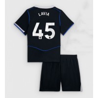 Stroje piłkarskie Chelsea Romeo Lavia #45 Koszulka Trzeciej dla dzieci 2025-26 Krótki Rękaw (+ szorty)